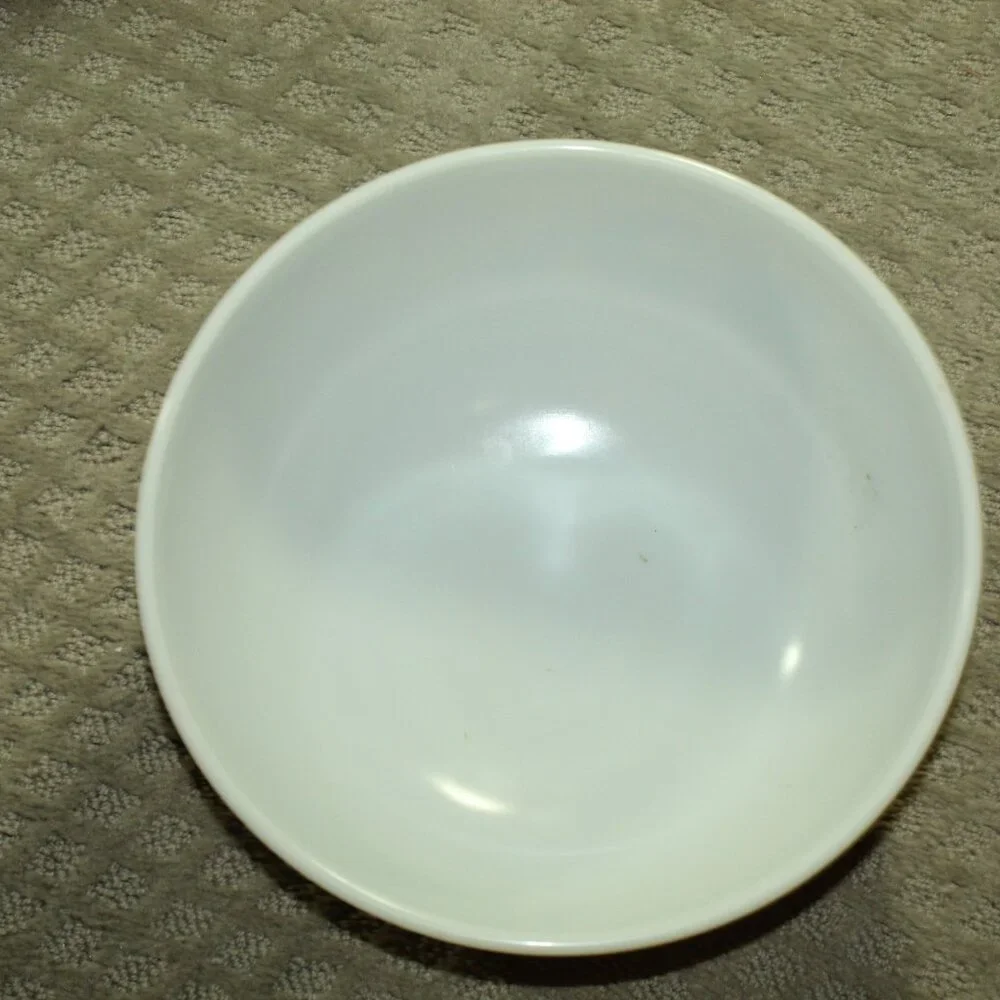 1970's Set of 4 Vintage PYREX Homestead Mixing Bowls 401 - 040 Tan Blue